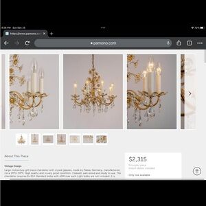 Palwa antique crystal chandeliere